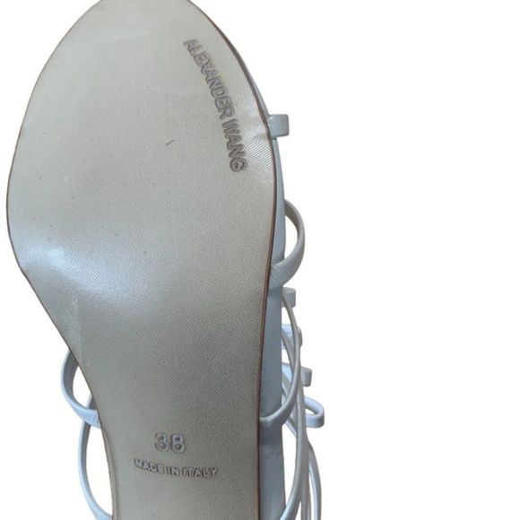 White Alexander Wang Block Heels Size EU 38 - Picture 13 of 14
